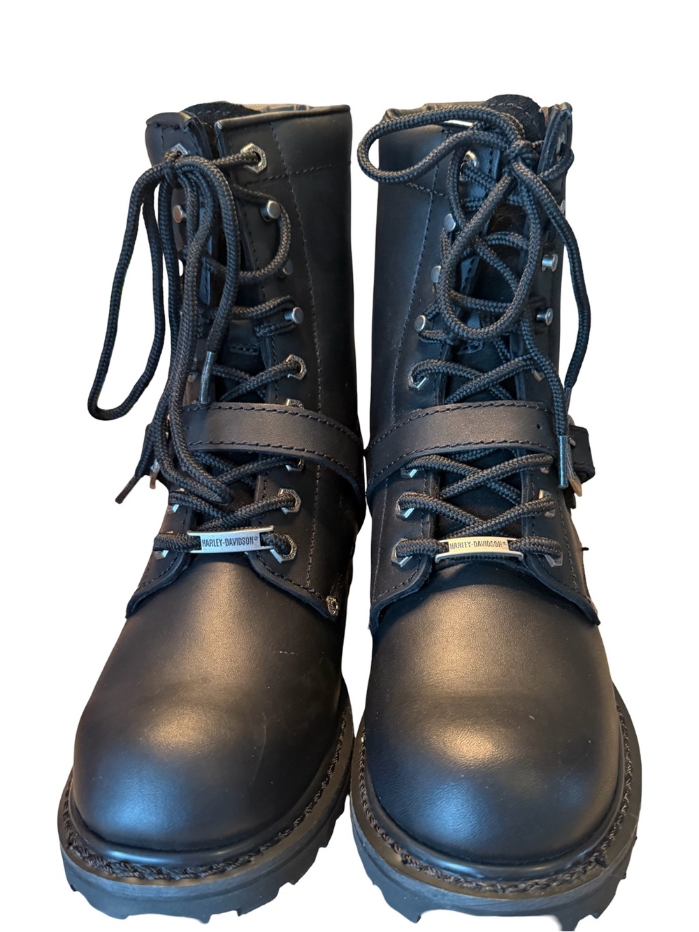 Harley Davidson Women’s Combat Style Lace Up Boots In Black Size 7